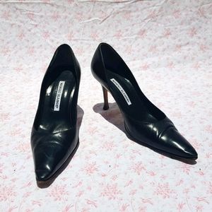 Black manolos heels